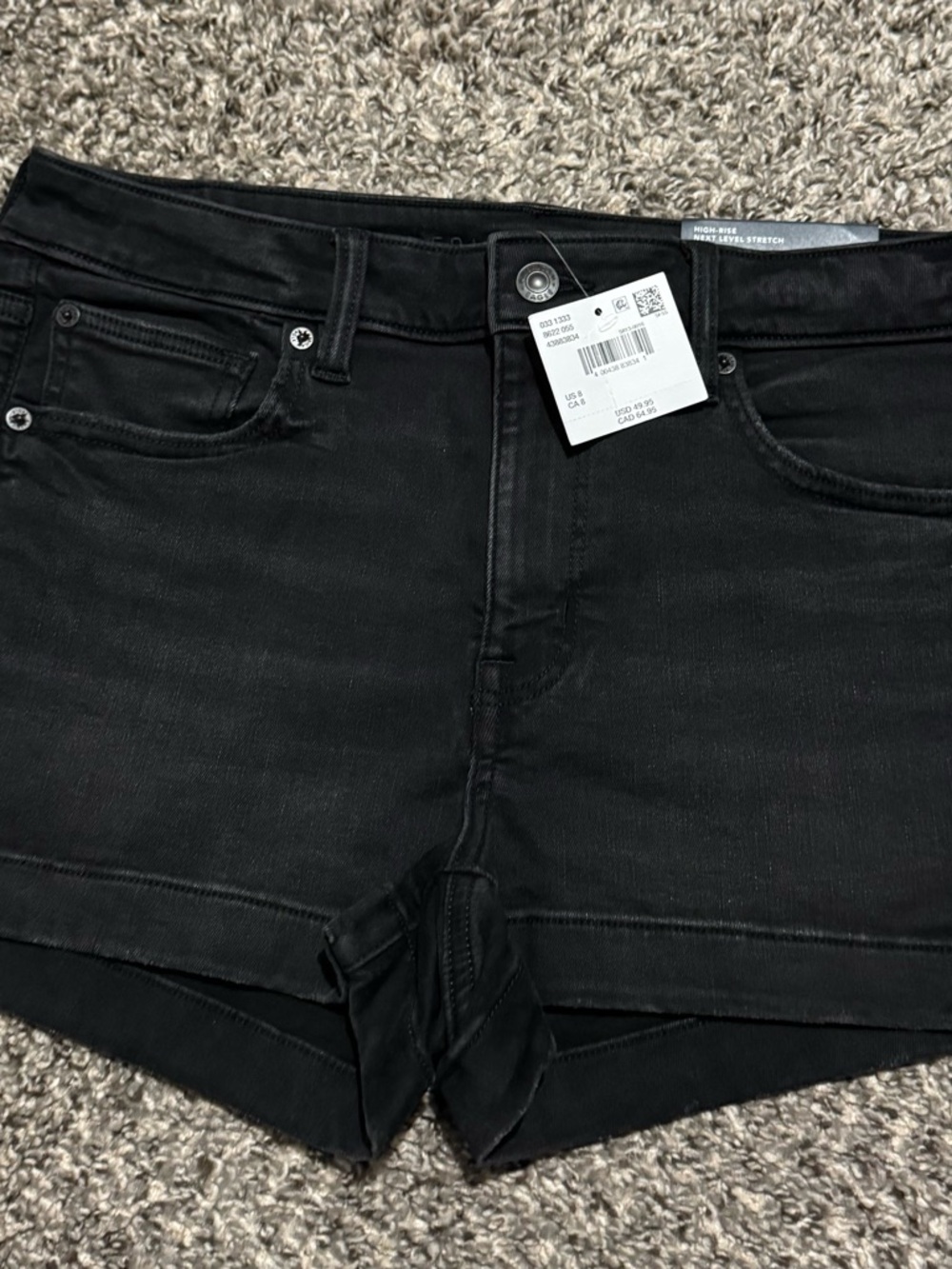 American Eagle Outfitters Black Jean Shorts